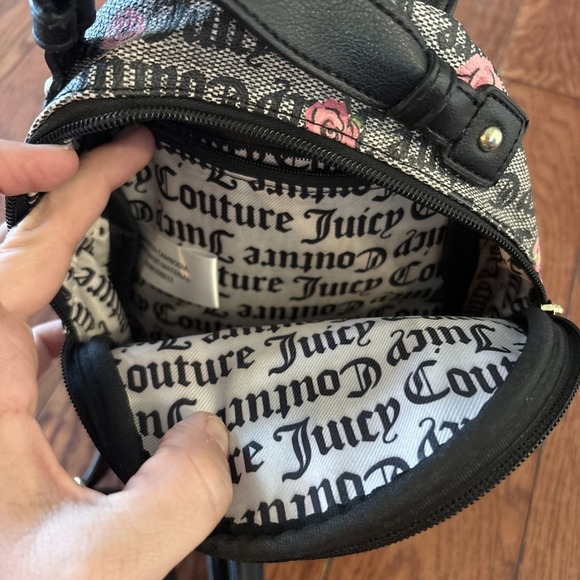Juicy Couture Luxury Mini Backpack w/rose accents Streetwear 90s 2000s  Y2K - Picture 8 of 10